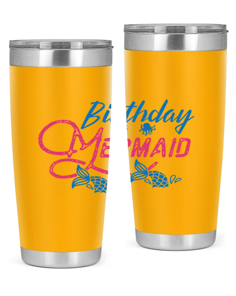 Birthday Mermaid 71#- mermaid- Tumbler