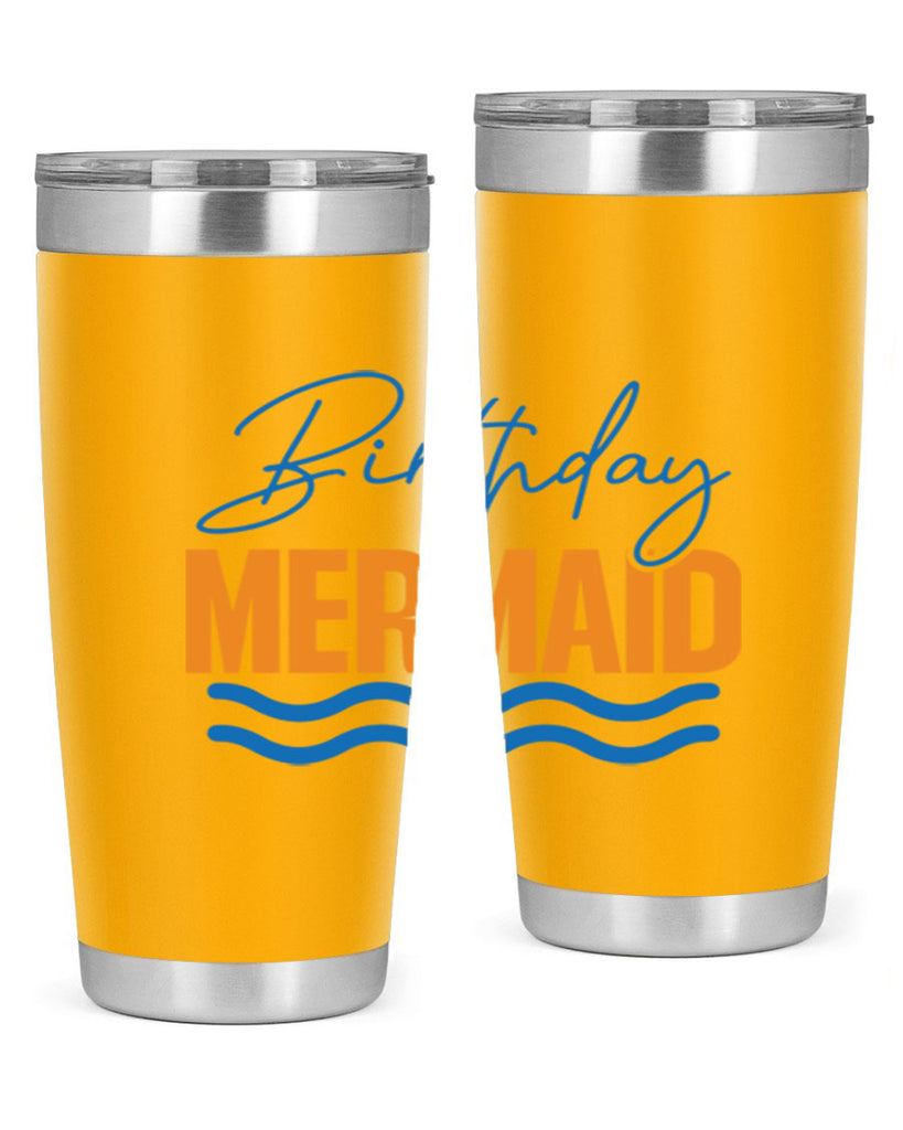Birthday Mermaid 73#- mermaid- Tumbler
