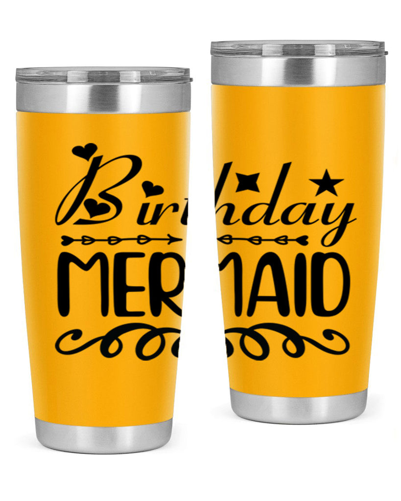 Birthday mermaid 75#- mermaid- Tumbler