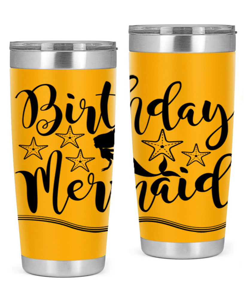 Birthday mermaid 77#- mermaid- Tumbler