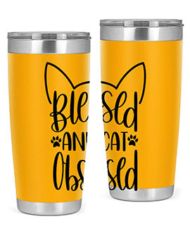 Blessed And Cat Obsessed Style 79#- cat- Tumbler