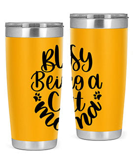 Busy Being A Cat Mama Style 80#- cat- Tumbler