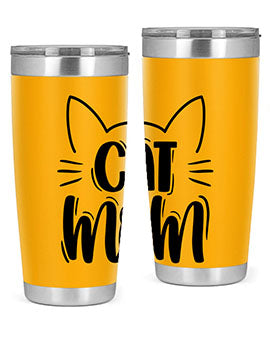 Cat Mom Style 85#- cat- Tumbler