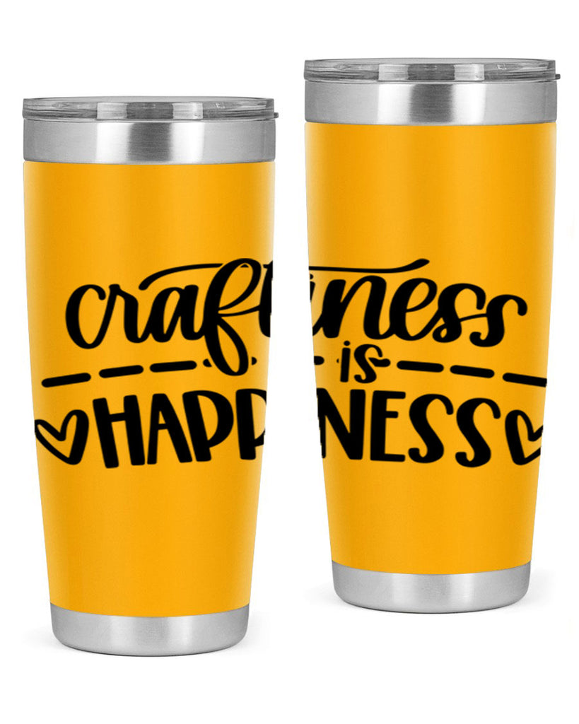 Craftiness Is Happiness 35#- crafting- Tumbler