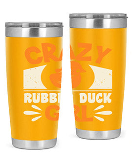 Crazy Rubber Duck Girl Style 4#- duck- Tumbler