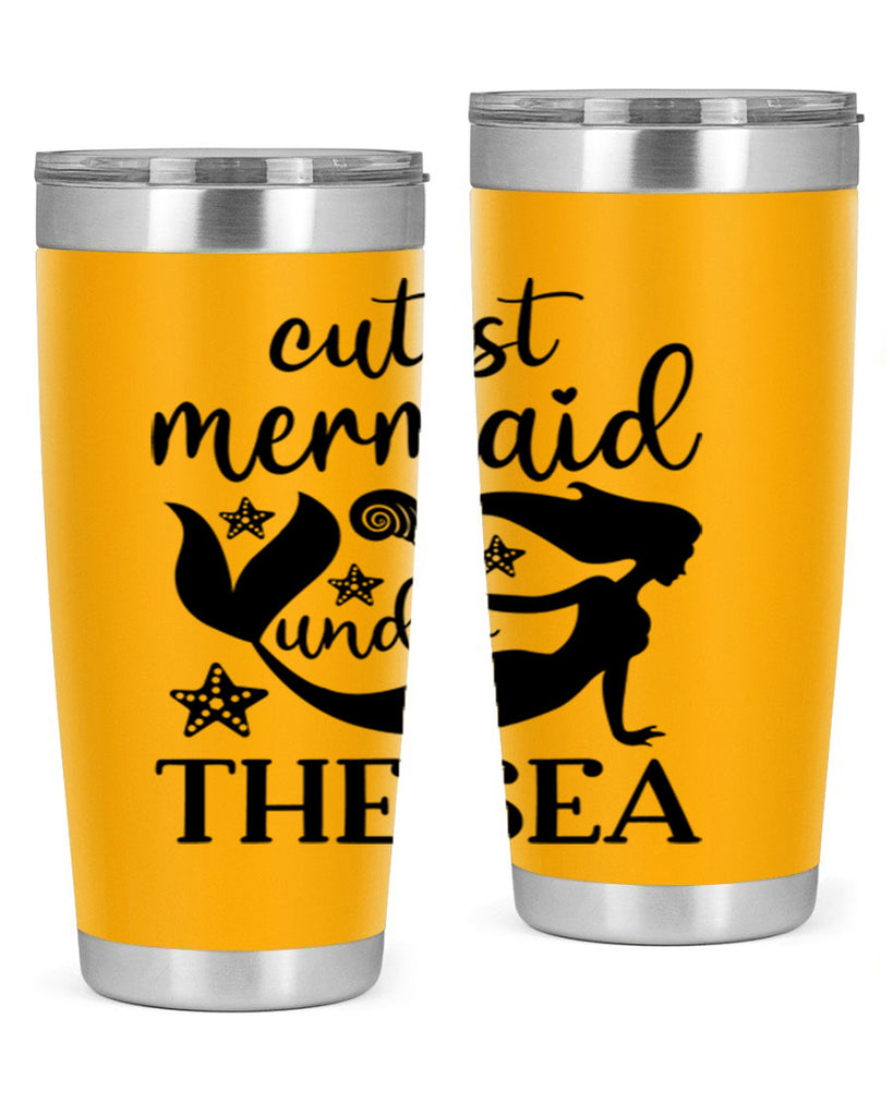 Cutest mermaid under the sea 110#- mermaid- Tumbler