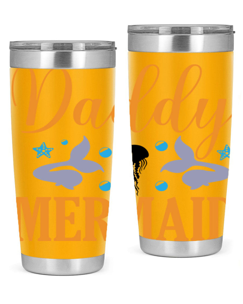 Daddy Mermaid Design 113#- mermaid- Tumbler