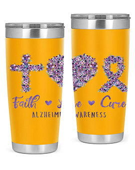 Faih Love Cure AlzheimerS Awareness 137#- alzheimers- Tumbler