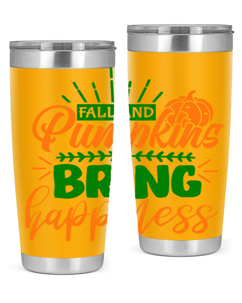Fall and Pumpkins Bring Happiness 85#- fall- Tumbler
