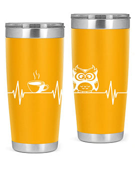 Funny Coffee Lover Night Owl A TurtleRabbit 5#- owl- Tumblers