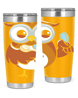 Funny Owl Contact Lens Case A TurtleRabbit 6#- owl- Tumblers