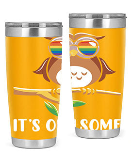 Funny Owl Gift Im Owlsome A TurtleRabbit 7#- owl- Tumblers