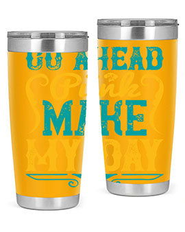 Go Ahead Punk Make My Day Style 45#- dog- Tumbler