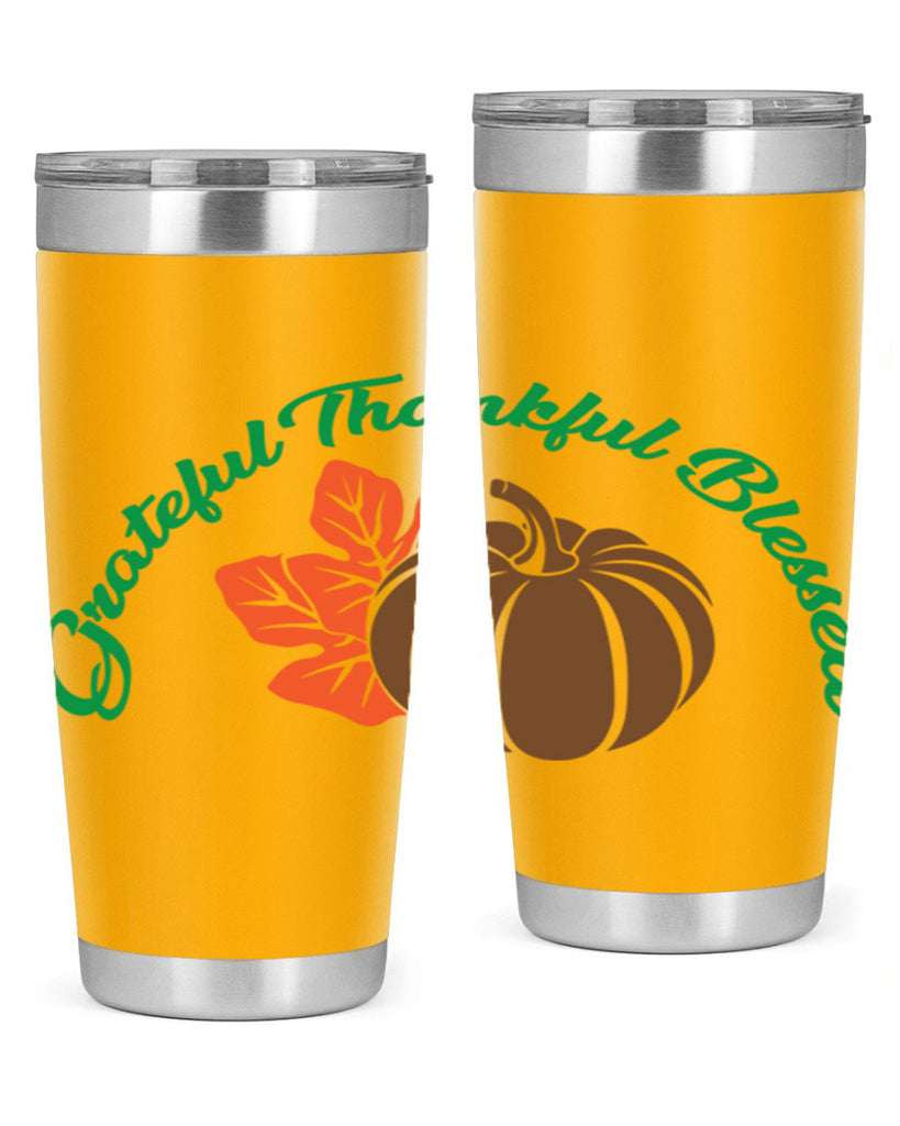 Grateful Thankful Blessed 214#- fall- Tumbler