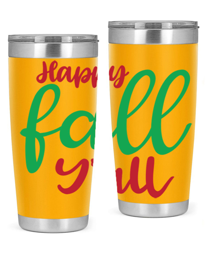 Happy Fall Y all 226#- fall- Tumbler
