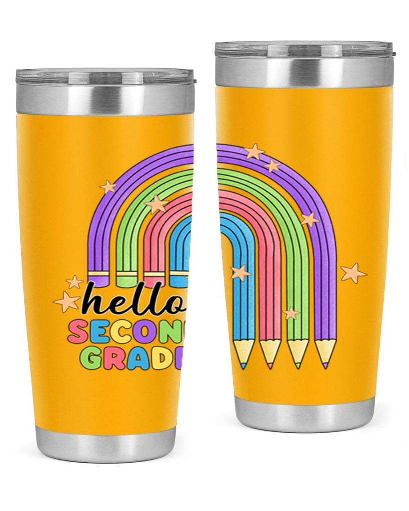 Hello 2nd Grade Pencil Rainbow 11#- second grade- Tumbler