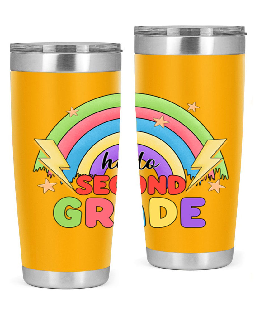 Hello 2nd Grade Rainbow 12#- second grade- Tumbler