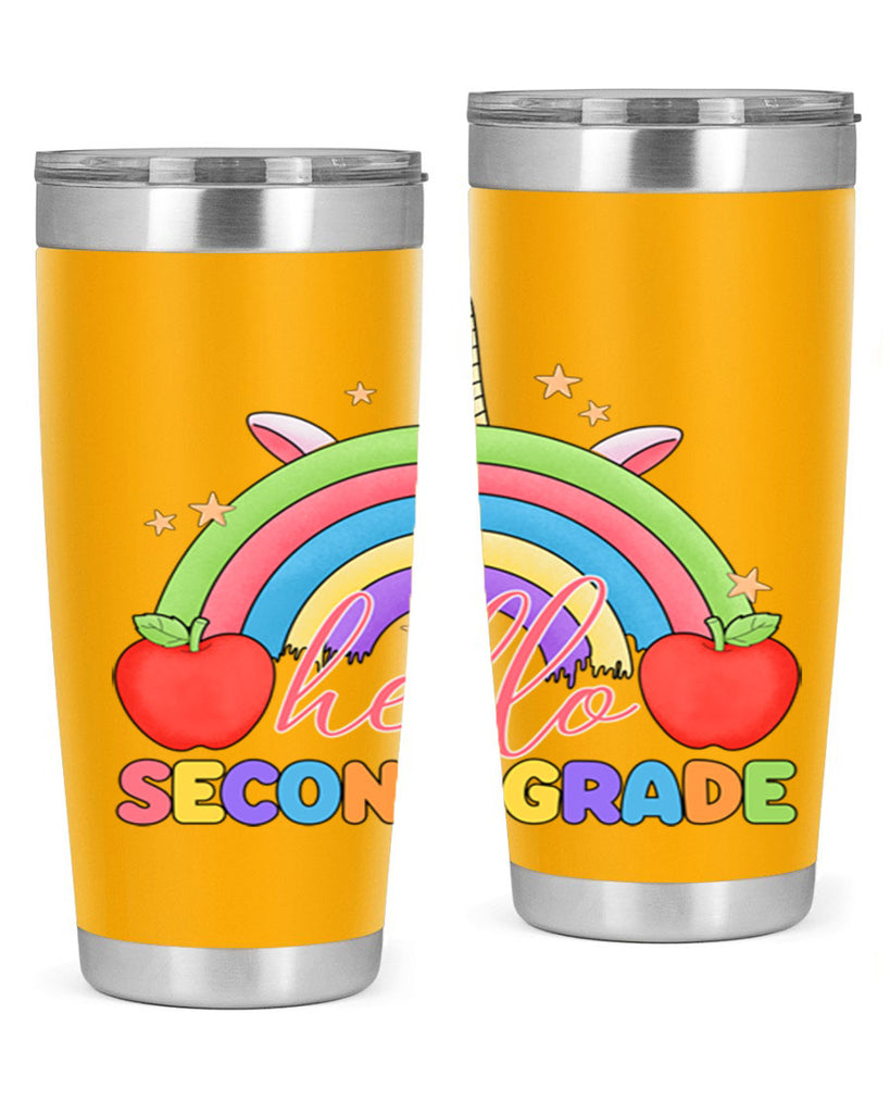 Hello 2nd Grade Unicorn Rainbow 13#- second grade- Tumbler