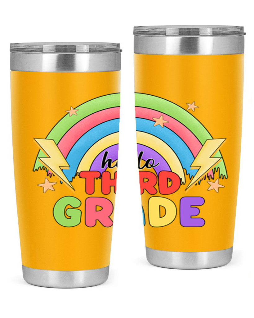 Hello 3rd Grade Rainbow 12#- 3rd grade- Tumbler