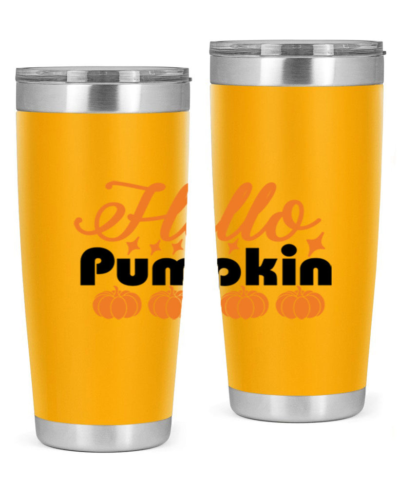 Hello Pumpkin 292#- fall- Tumbler