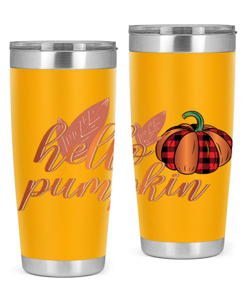 Hello Pumpkin 294#- fall- Tumbler