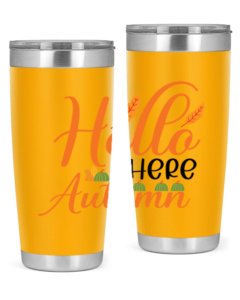 Hello There Autumn 297#- fall- Tumbler