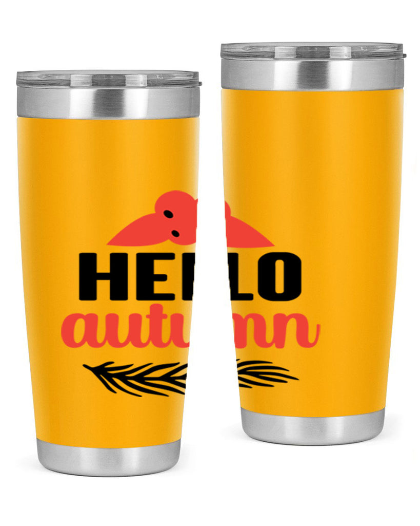 Hello autumn 269#- fall- Tumbler