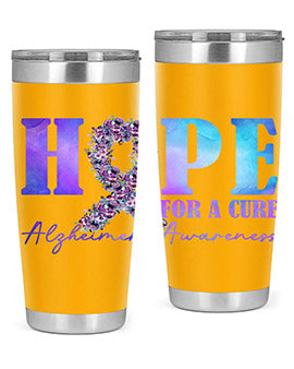 Hope For A Cure AlzheimerS Awareness 163#- alzheimers- Tumbler