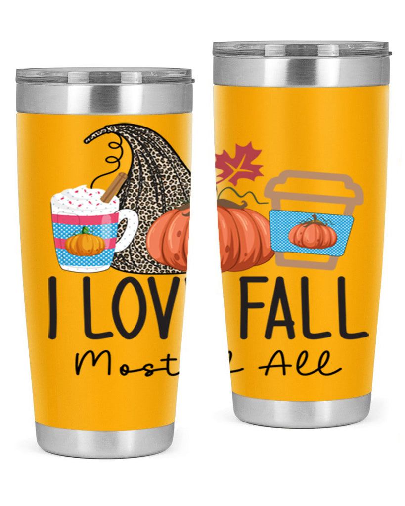I Love Fall Most of All 332#- fall- Tumbler