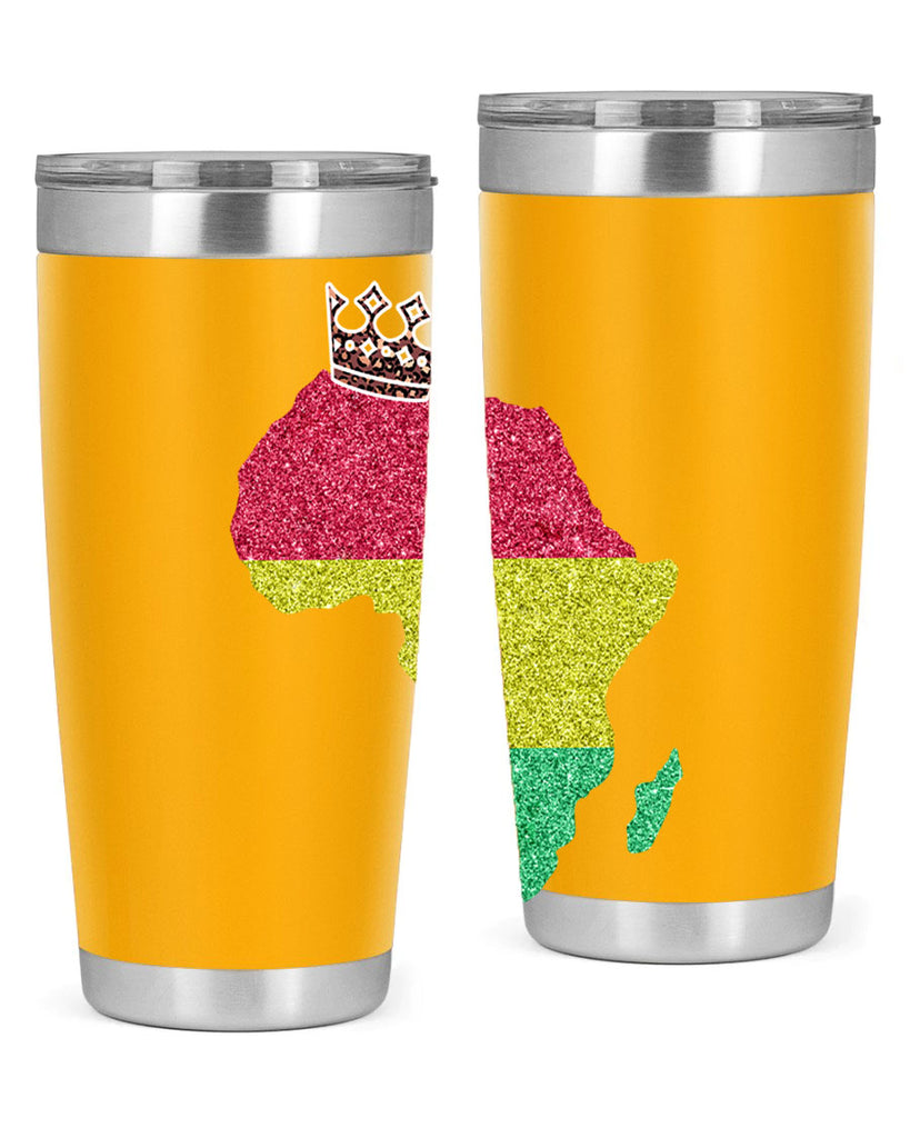 Juneteenth Crown Africa Flag 6#- Juneteenth- tumbler