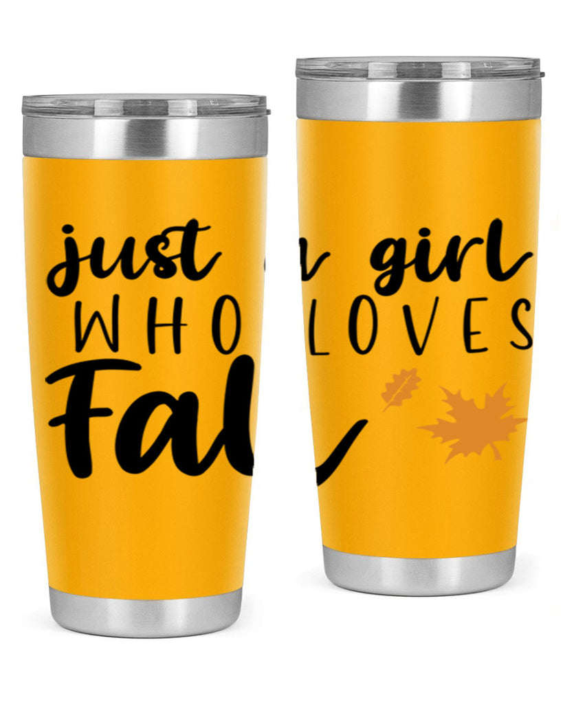 Just A Girl Who Loves Fall 380#- fall- Tumbler