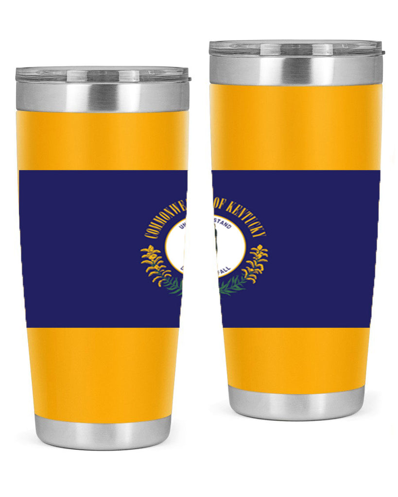 Kentucky 35#- Us Flags- Tumbler