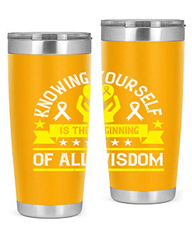 Knowing yourself is the beginning of all wisdom Style 38#- self awareness- Tumbler