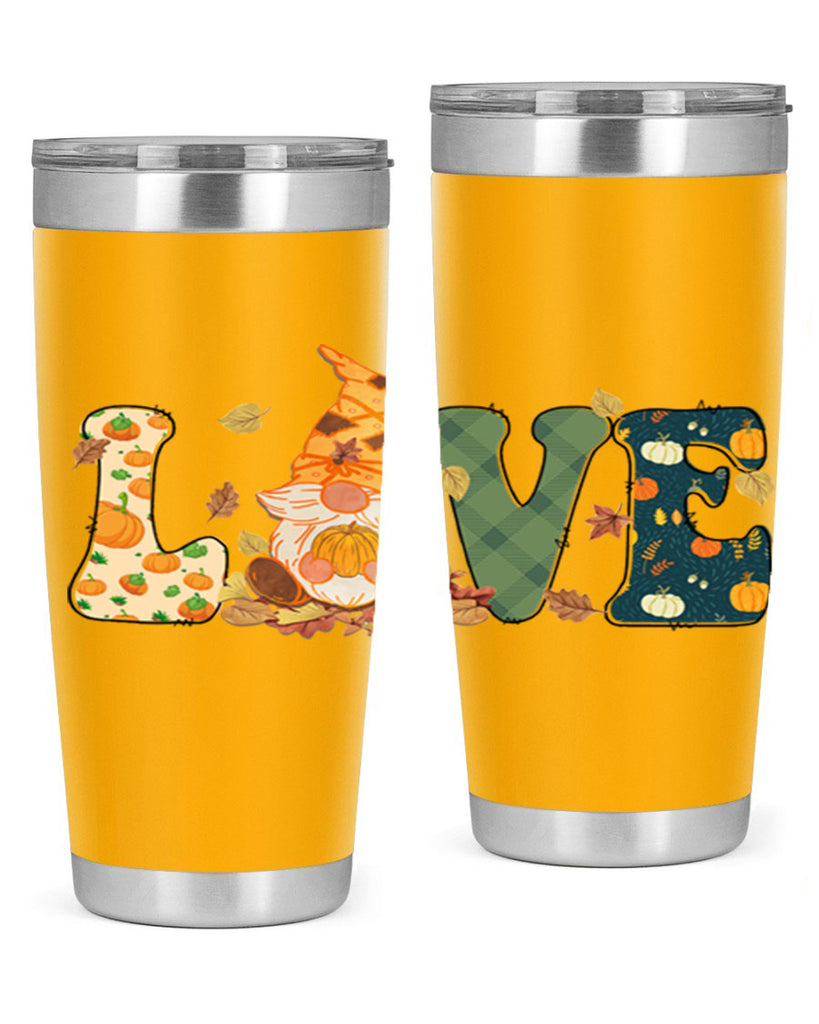 LOVEFallAutumnGnome 415#- fall- Tumbler