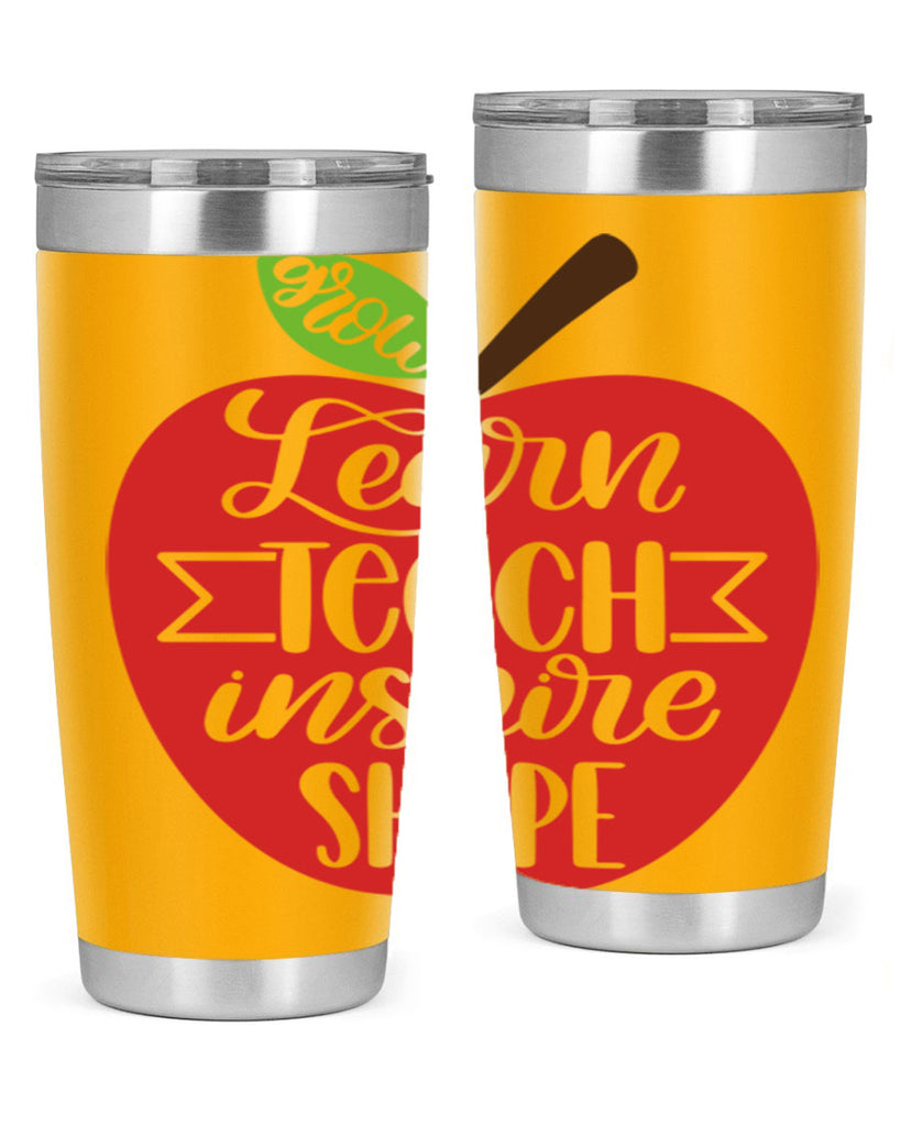 Learn Teach Inspire Shape Style 68#- teacher- tumbler