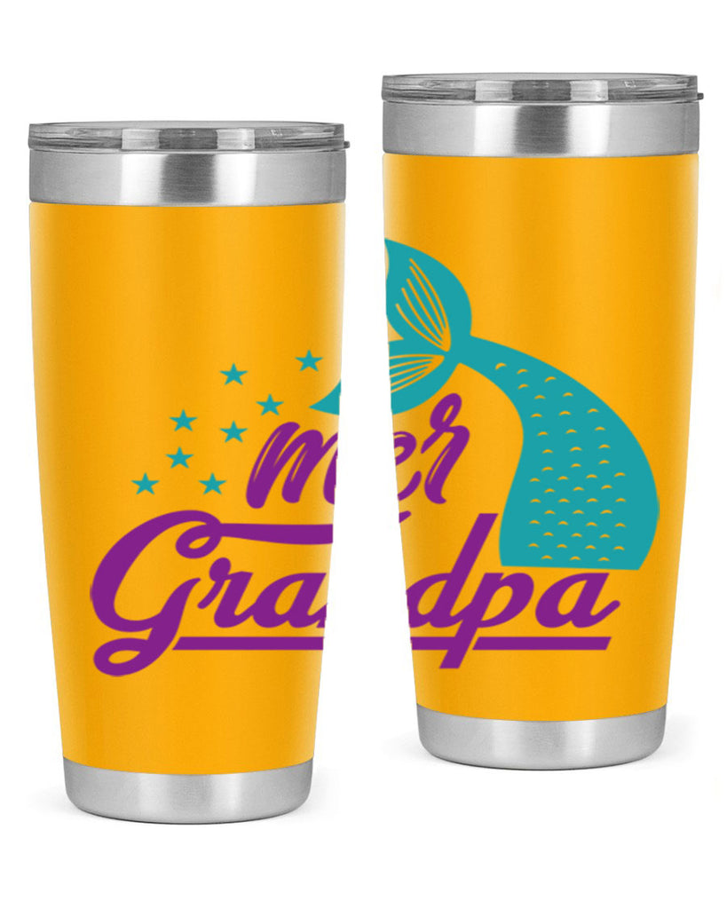 Mer Grandpa 329#- mermaid- Tumbler