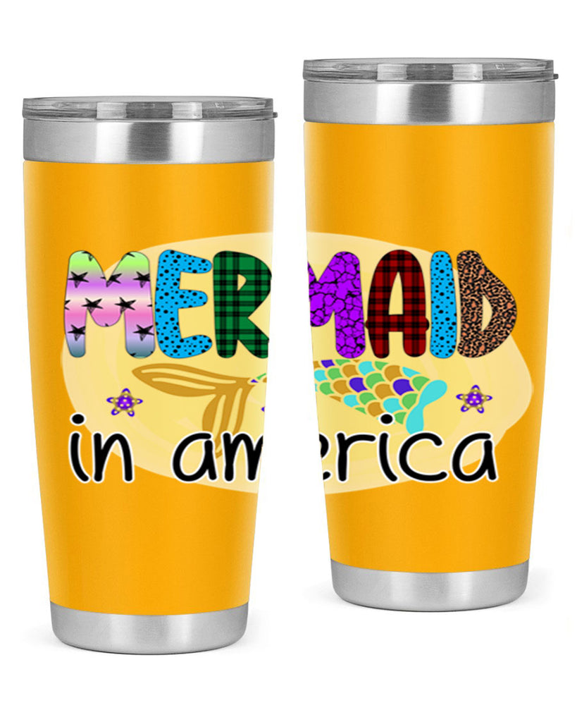 Mermaid In America 419#- mermaid- Tumbler