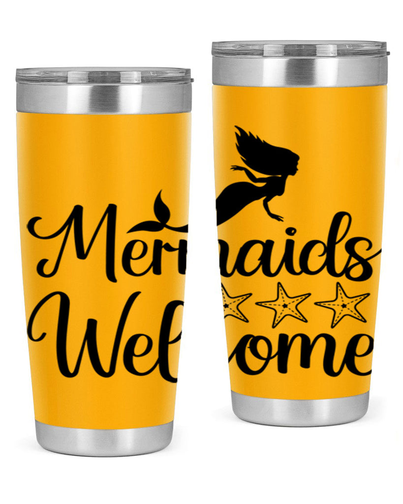 Mermaids welcome 498#- mermaid- Tumbler