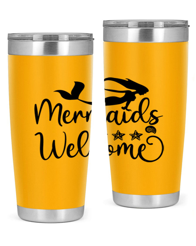 Mermaids welcome design 501#- mermaid- Tumbler