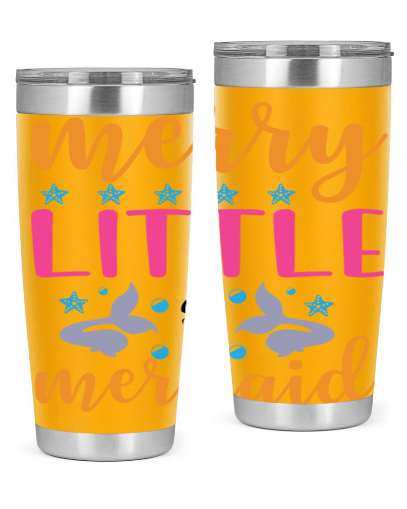 Merry Little Mermaid Design 503#- mermaid- Tumbler