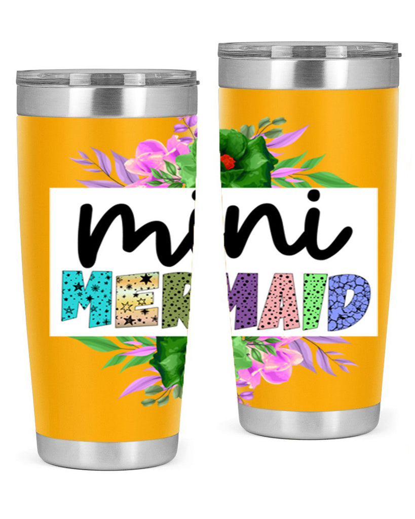 Mini Mermaid 505#- mermaid- Tumbler