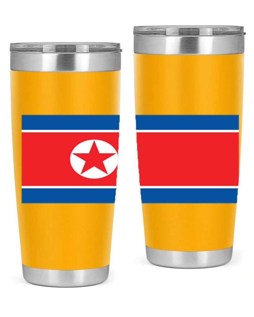 North Korea 70#- world flags- Tumbler