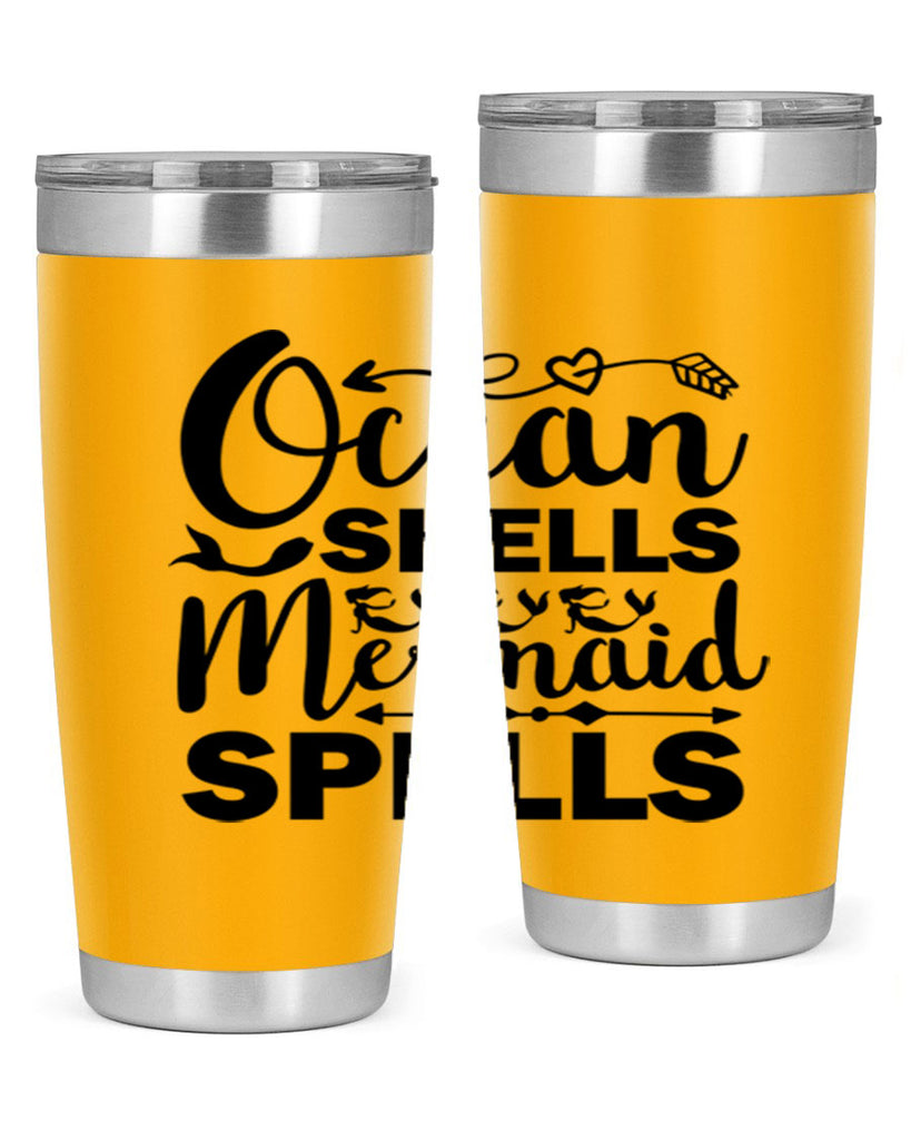 Ocean Shells Mermaid Spells 521#- mermaid- Tumbler