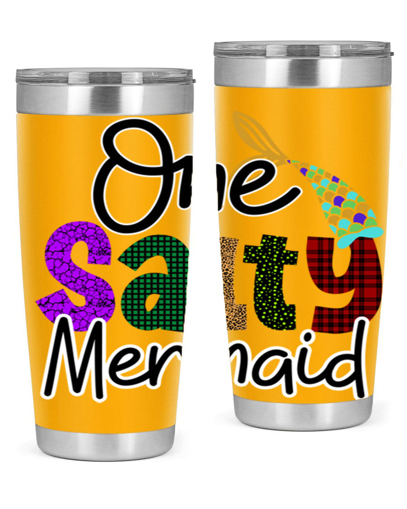 One Salty Mermaid 526#- mermaid- Tumbler