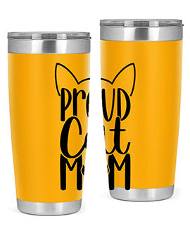 Pround Cat Mom Style 103#- cat- Tumbler