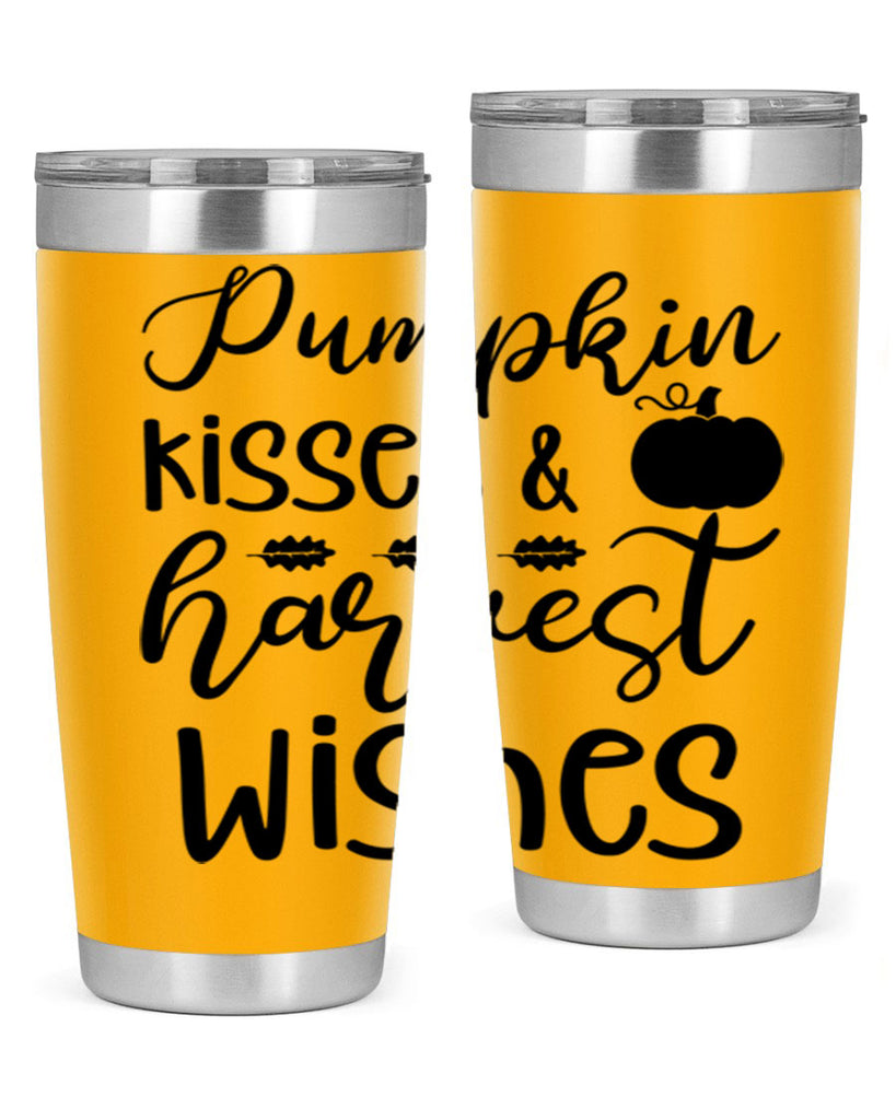 Pumpkin Kisses Harvest Wishes 525#- fall- Tumbler