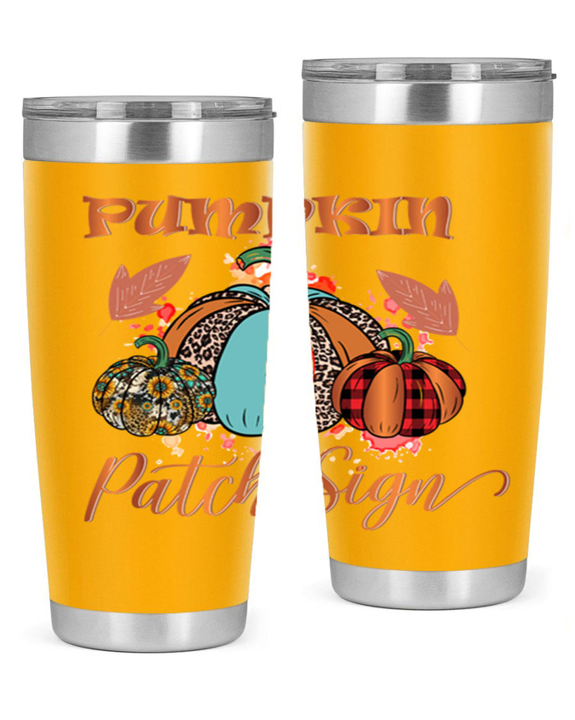 Pumpkin Patch Sign 530#- fall- Tumbler