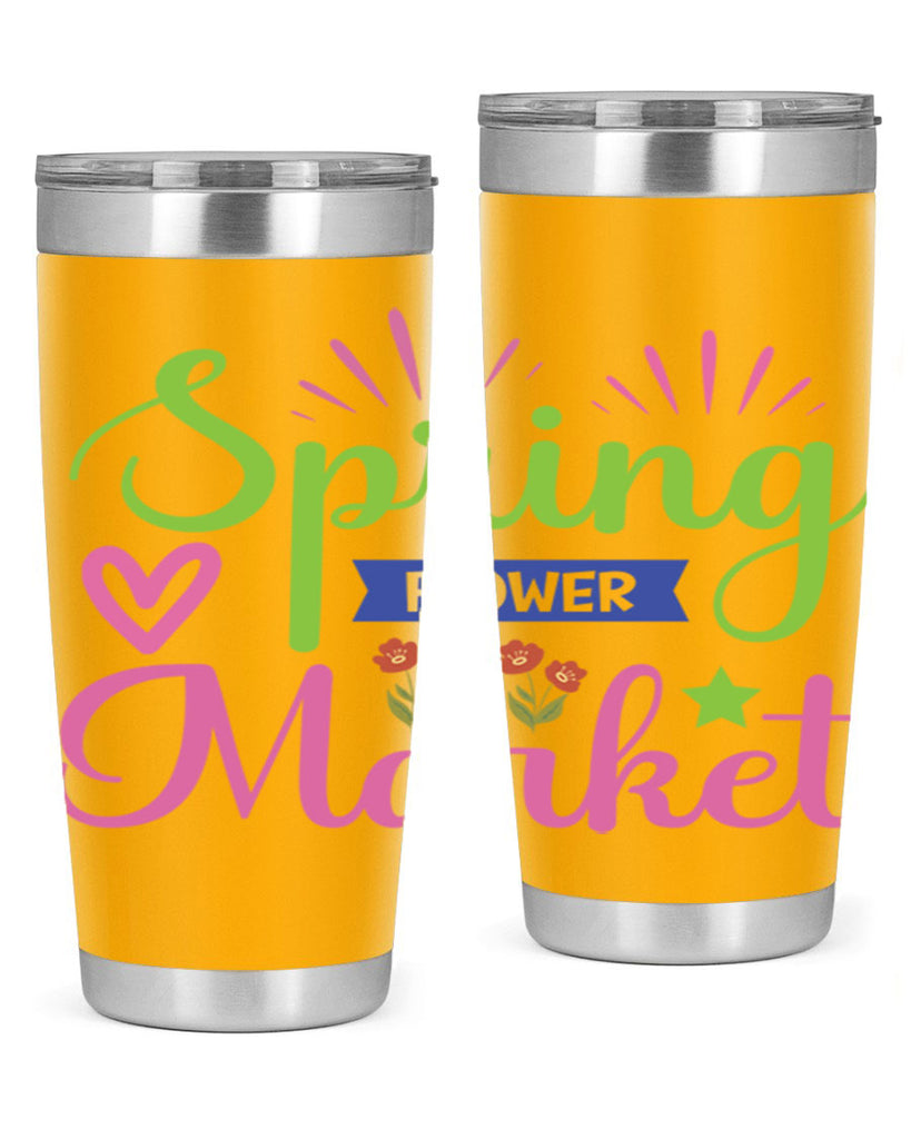 Spring Flower Market  487#- spring- Tumbler