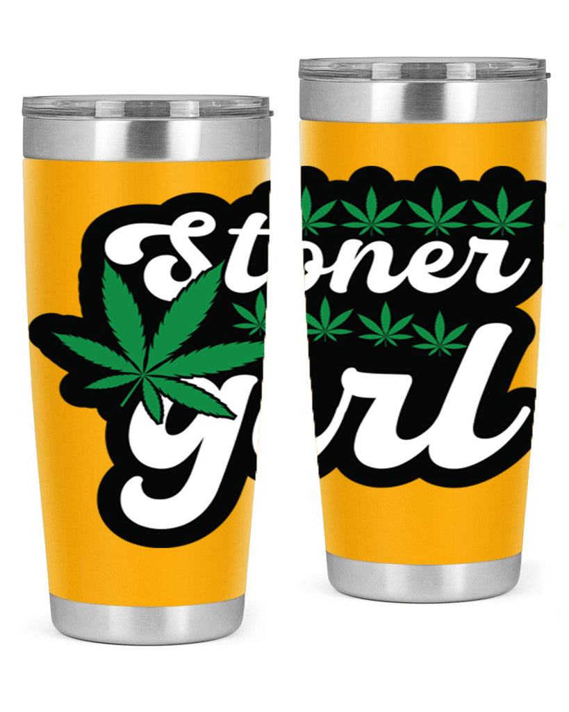 Stoner girl 263#- marijuana- Tumbler