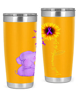 Sunflower Alzheimer Awareness shirt I Will Remember For You 215#- alzheimers- Tumbler